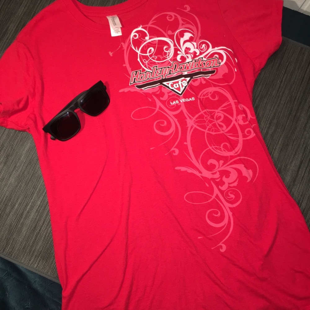 Harley Davidson Cafe Las Vegas Fitted Tshirt
